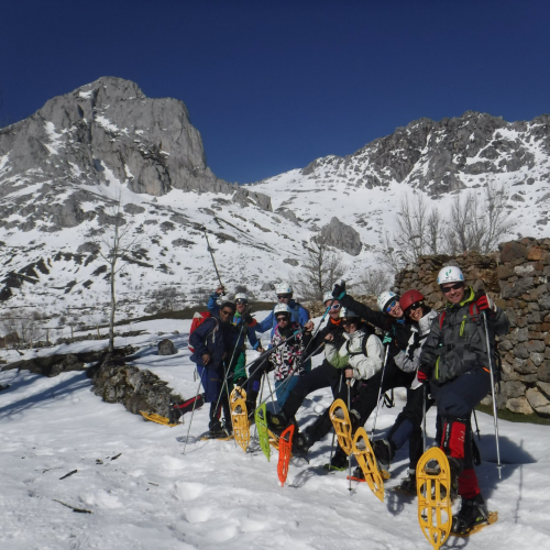 Hacer raquetas de nieve